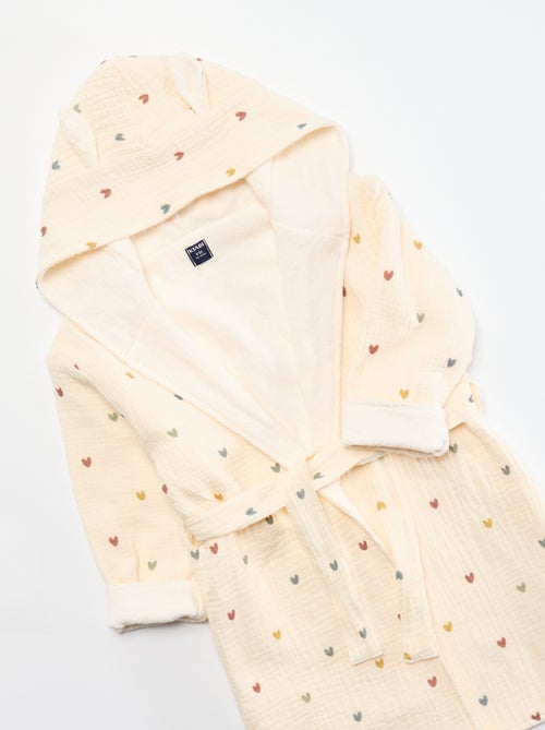 Accappatoio in spugna e garza di cotone - Kiabi Home - Kiabi