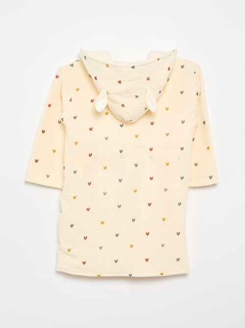 Accappatoio in spugna e garza di cotone - Kiabi Home - Kiabi