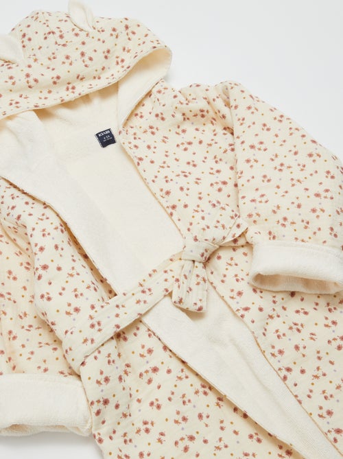 Accappatoio in spugna e garza di cotone - Kiabi Home - Kiabi