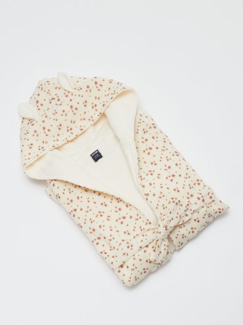 Accappatoio in spugna e garza di cotone - Kiabi Home - Kiabi