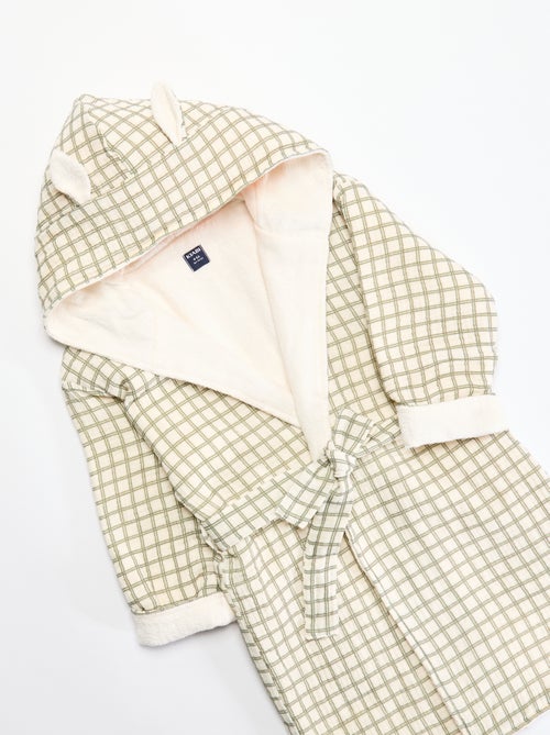 Accappatoio in spugna e garza di cotone - Kiabi Home - Kiabi