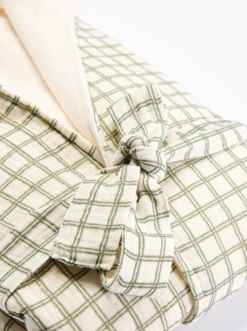 Accappatoio in spugna e garza di cotone - Kiabi Home - Kiabi