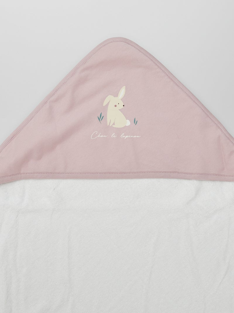 Accappatoio in spugna ROSA - Kiabi