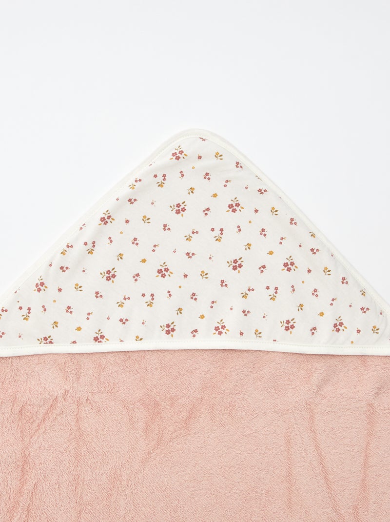 Accappatoio in spugna stampato - 75 x 75 cm BIANCO - Kiabi