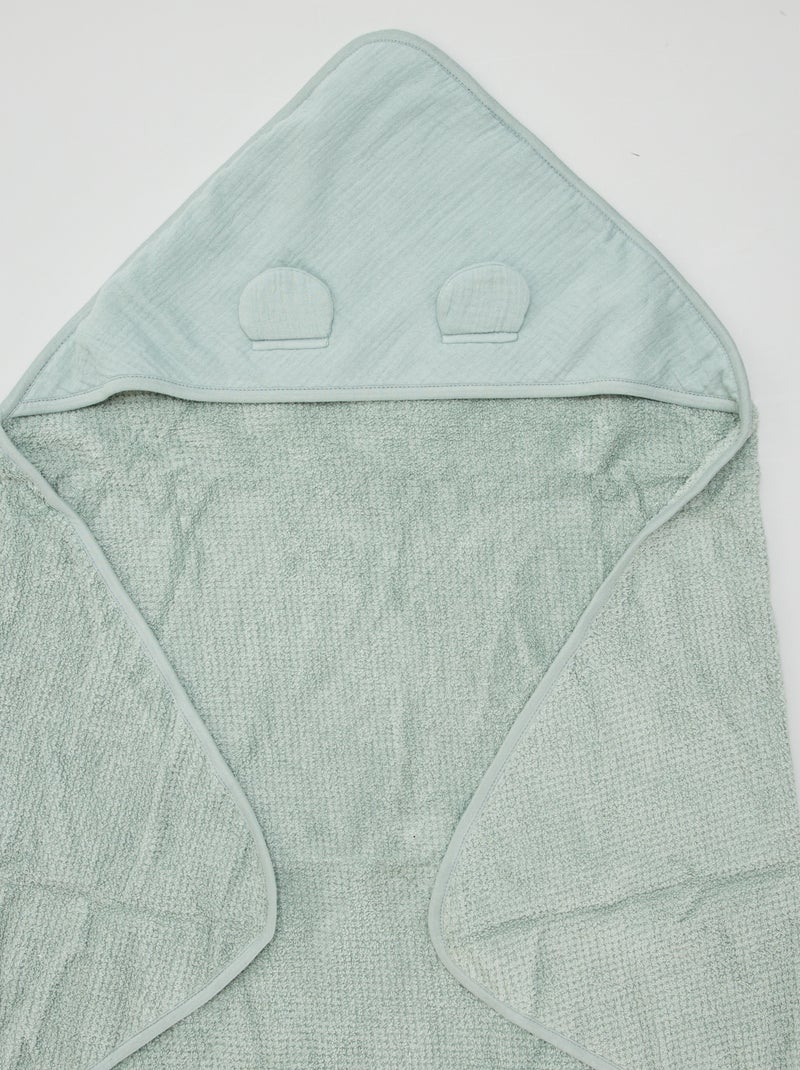 Accappatoio in spugna VERDE - Kiabi