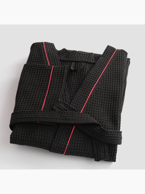 Accappatoio misto cotone 57 fili a nido d'ape KIMONO - Kiabi Accappatoio misto cotone 57 fili a nido d'ape KIMONO - Kiabi