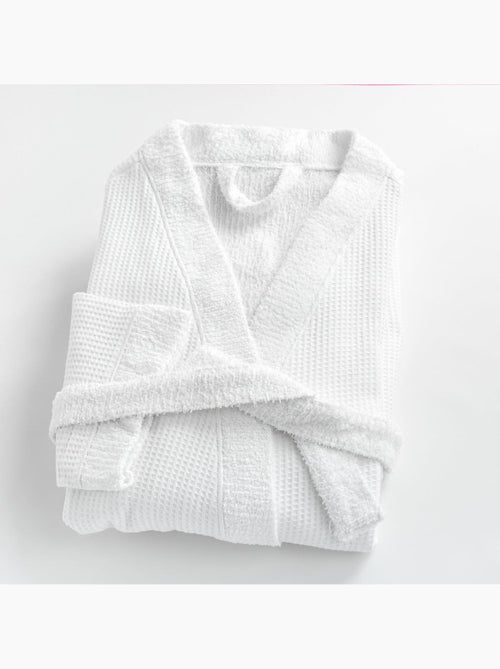 Accappatoio misto cotone 57 fili double face nido d'ape SUAVE - Kiabi Accappatoio misto cotone 57 fili double face nido d'ape SUAVE - Kiabi