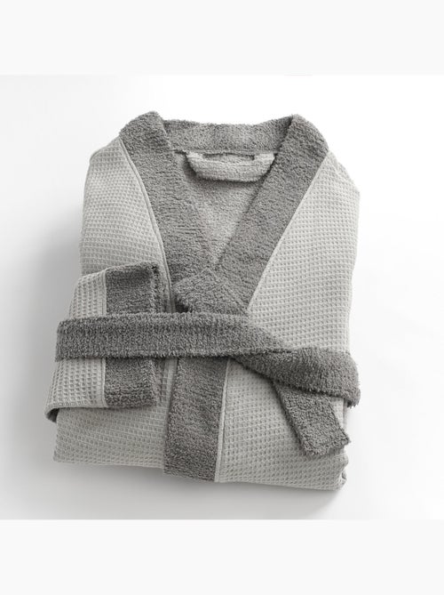 Accappatoio misto cotone 57 fili double face nido d'ape SUAVE - Kiabi Accappatoio misto cotone 57 fili double face nido d'ape SUAVE - Kiabi