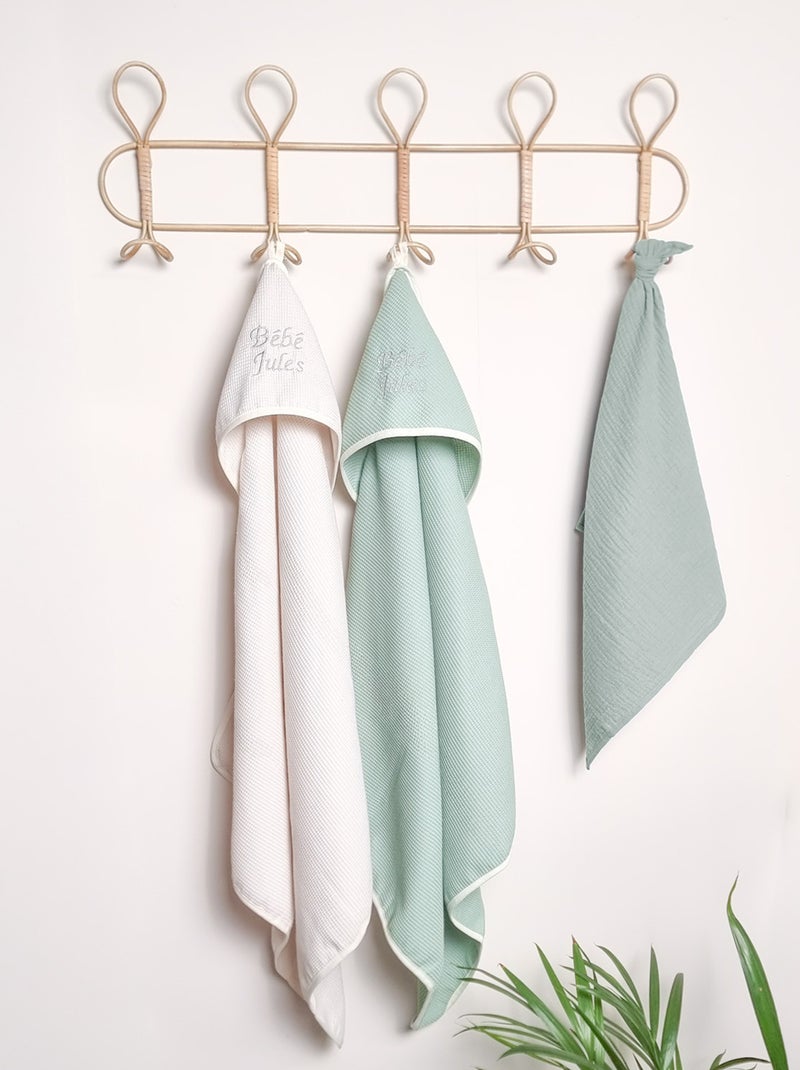 Accappatoio per bambini in cotone a nido d'ape | SEVIRA KIDS Verde - Kiabi