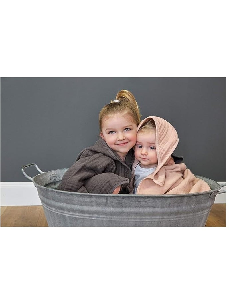 Accappatoio per bambini in garza di cotone PROMO LINGE Rosa - Kiabi