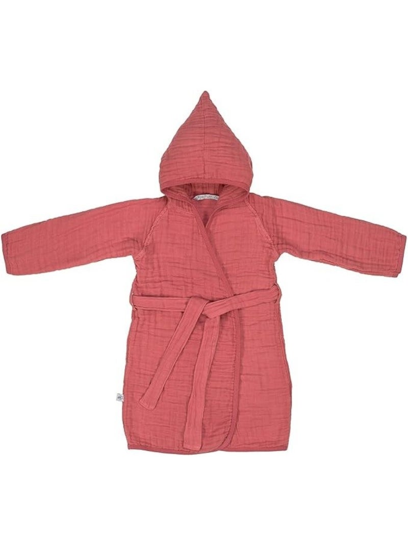 Accappatoio per bambini in garza di cotone PROMO LINGE Rosa fucsia - Kiabi