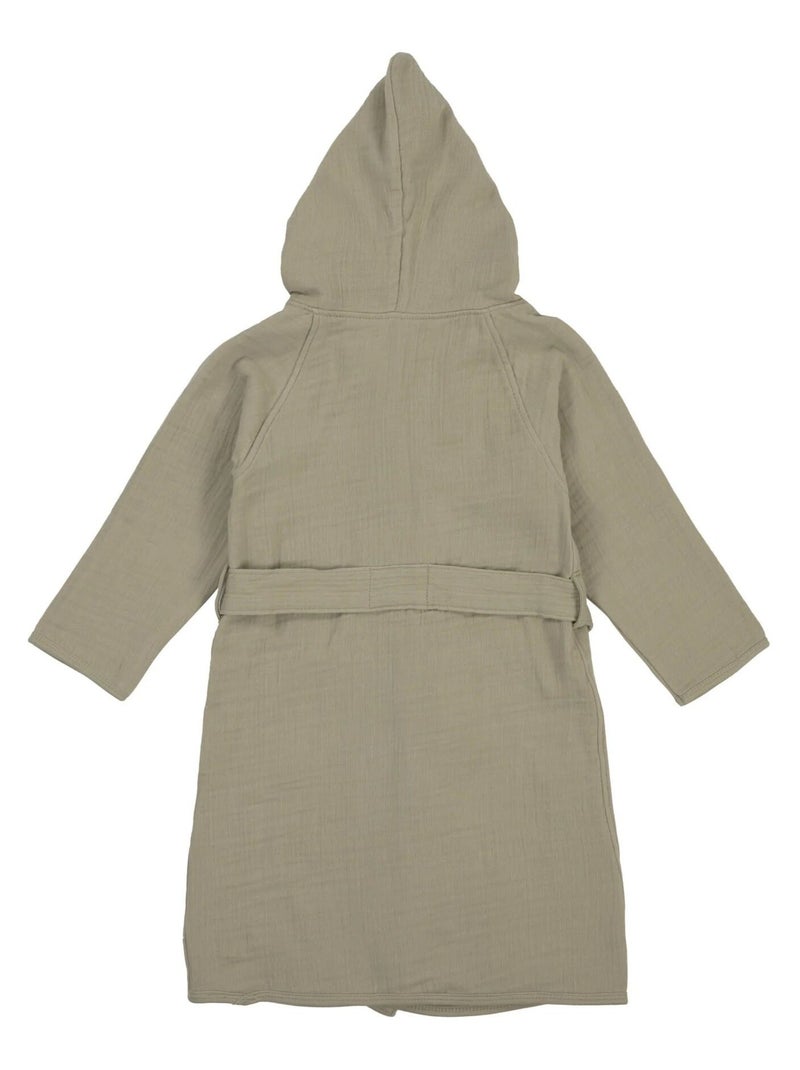 Accappatoio per bambini in garza di cotone PROMO LINGE Verde oliva - Kiabi