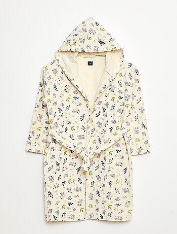 Accappatoio stampato in spugna di cotone