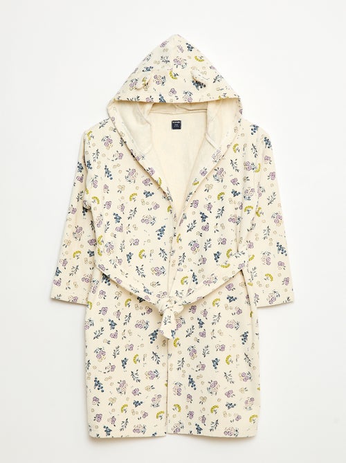 Accappatoio stampato in spugna di cotone - Kiabi