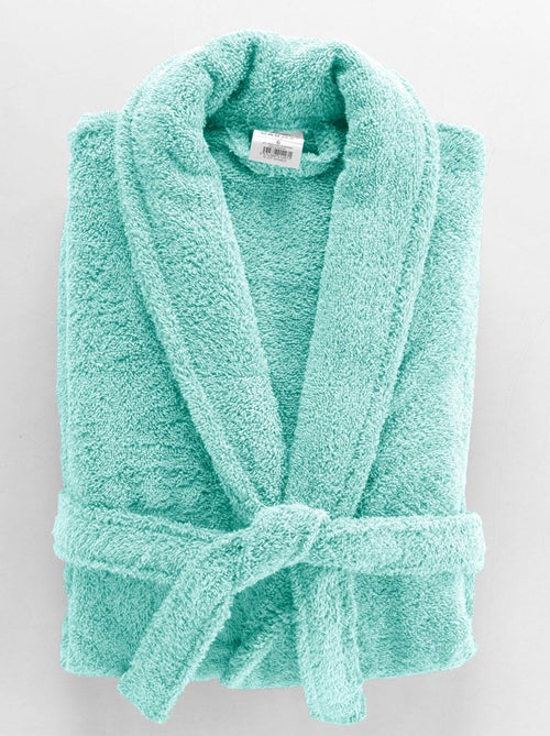 Accappatoio tinta unita con collo a scialle - Kiabi
