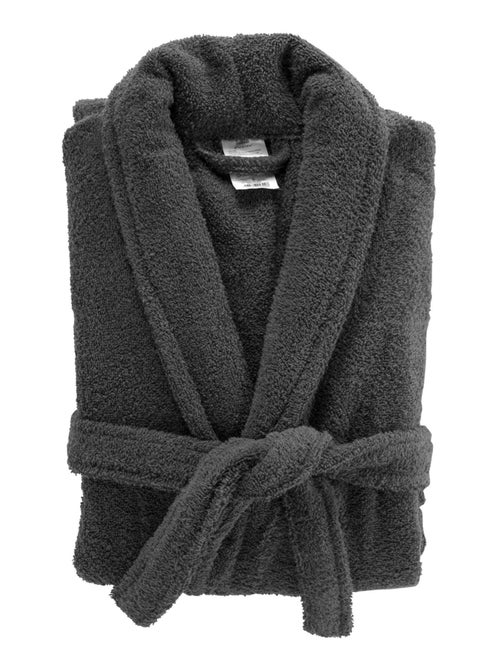 Accappatoio tinta unita con collo a scialle - Kiabi