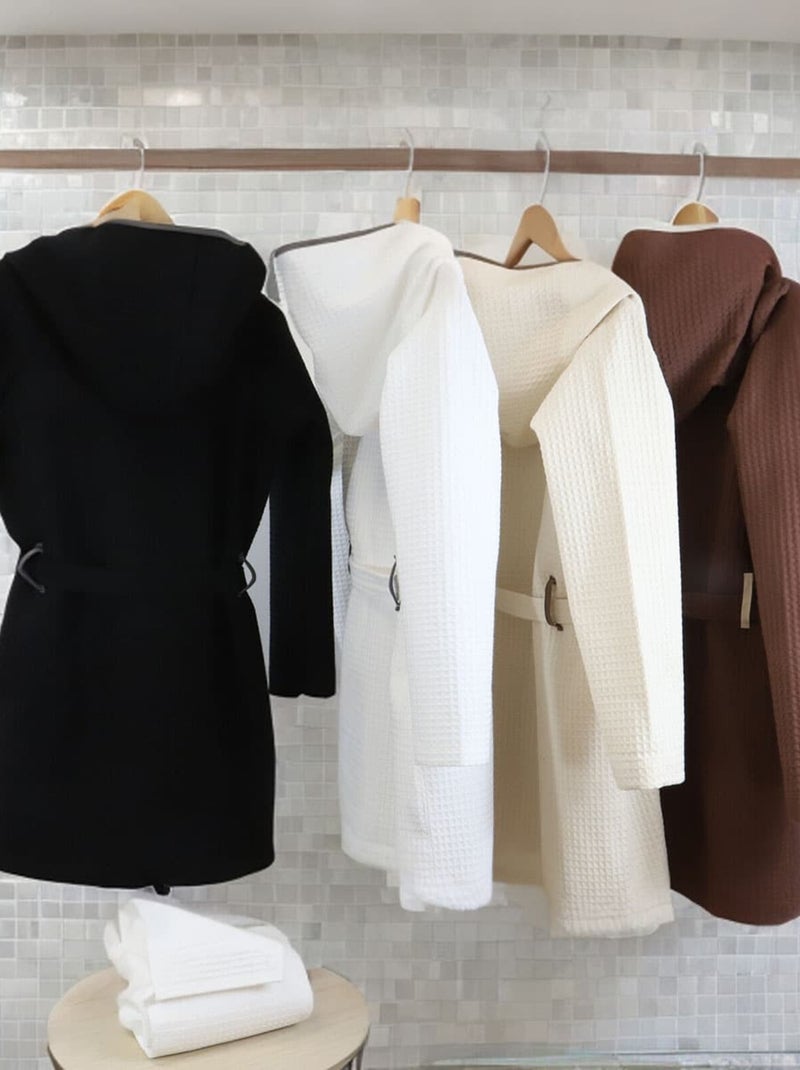 Accappatoio unisex per bambini in cotone a nido d'ape JADOU Tortora - Kiabi