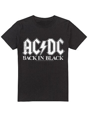 AC/DC Back In Black Maglietta Uomo