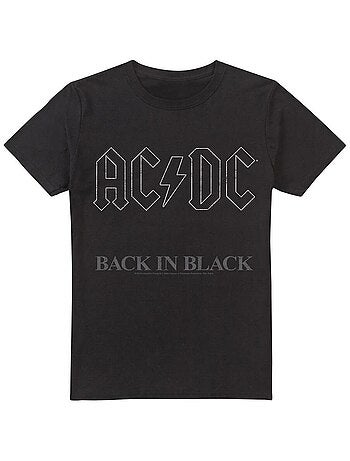 AC/DC Back In Black Maglietta Uomo