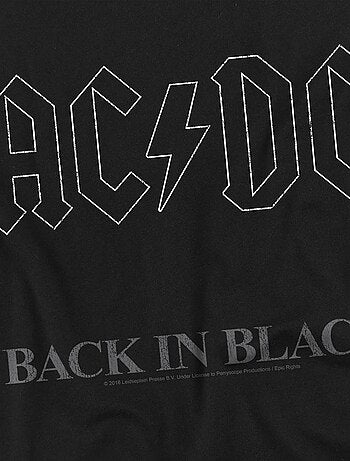 AC/DC Back In Black Maglietta Uomo