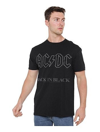 AC/DC Back In Black Maglietta Uomo