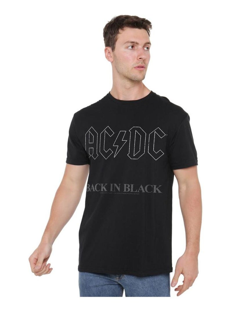 AC/DC Back In Black Maglietta Uomo Nero - Kiabi