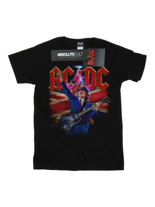 AC/DC Maglietta Angus Bianco Bandiera del Regno Unito Uomo - Kiabi AC/DC Maglietta Angus Bianco Bandiera del Regno Unito Uomo - Kiabi