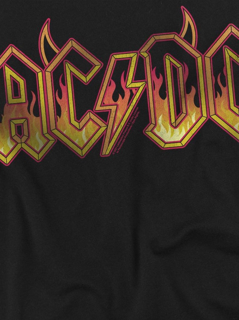 AC/DC Maglietta Logo Fuoco Uomo Nero - Kiabi