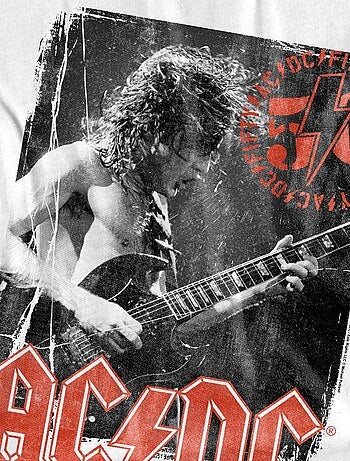 AC/DC Maglietta Poster per Francobolli Uomo