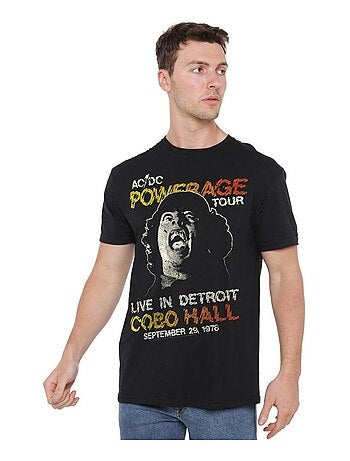 AC/DC Powerage Tour Maglietta Uomo