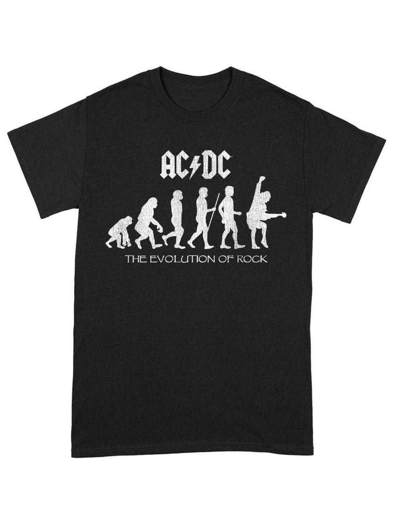 AC/DC The Evolution of Rock Maglietta Adulto Unisex Nero - Kiabi
