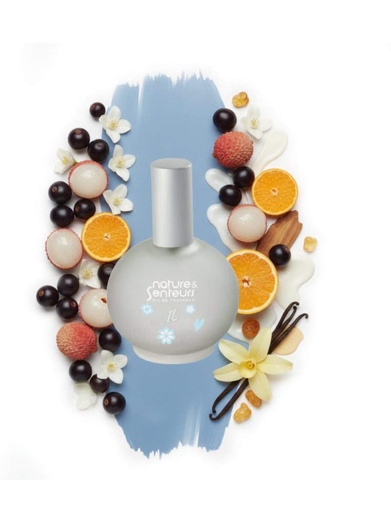Acqua profumata neonato 50 ml senza alcol Blu - Kiabi
