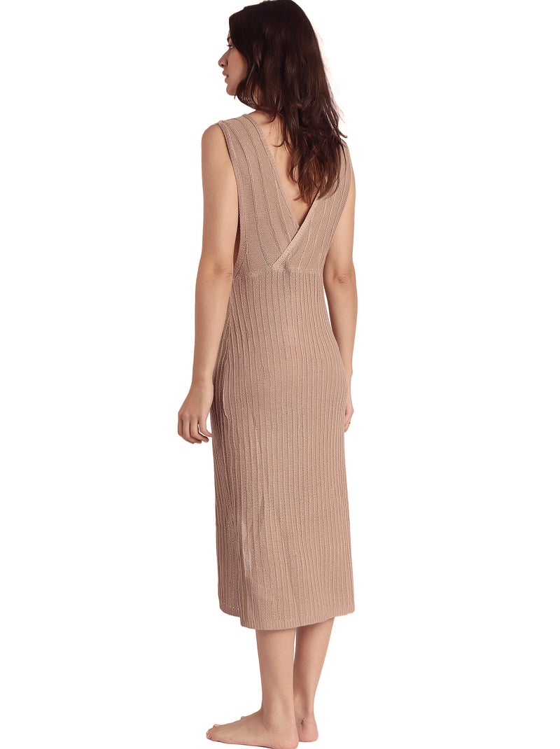 ADMAS Abito senza maniche alla moda da donna Marrone - Kiabi