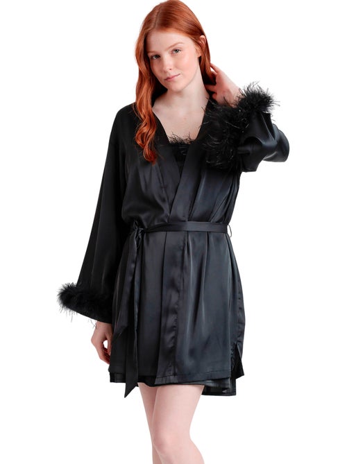 ADMAS CLASSIC Abito natalizio Marabu Luxe a maniche lunghe per donna - Kiabi ADMAS CLASSIC Abito natalizio Marabu Luxe a maniche lunghe per donna - Kiabi