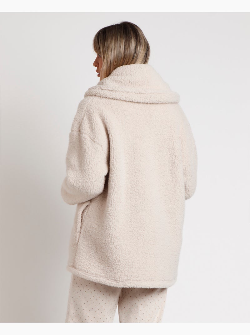 ADMAS CLASSIC Accappatoio a maniche lunghe da donna Warm Relax Home Beige - Kiabi