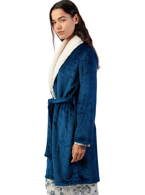 ADMAS CLASSIC Accappatoio da donna caldo a maniche lunghe con foglie di lusso - Kiabi ADMAS CLASSIC Accappatoio da donna caldo a maniche lunghe con foglie di lusso - Kiabi