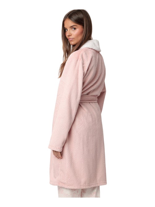 ADMAS CLASSIC Accappatoio da donna caldo a maniche lunghe con foglie di lusso - Kiabi ADMAS CLASSIC Accappatoio da donna caldo a maniche lunghe con foglie di lusso - Kiabi
