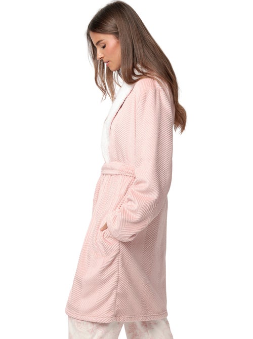 ADMAS CLASSIC Accappatoio da donna caldo a maniche lunghe con foglie di lusso - Kiabi ADMAS CLASSIC Accappatoio da donna caldo a maniche lunghe con foglie di lusso - Kiabi