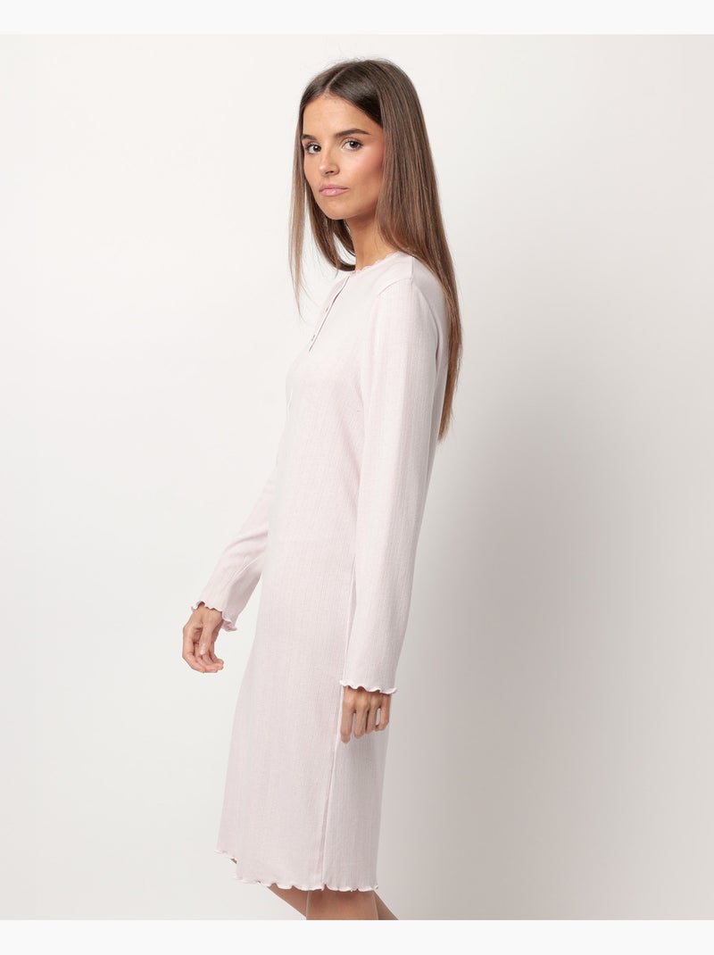 ADMAS CLASSIC Canotta con patta romantica a maniche lunghe per donna Rosa - Kiabi