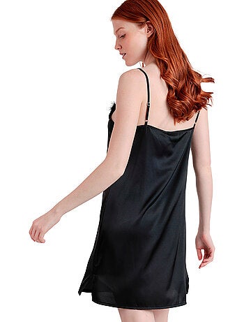 ADMAS CLASSIC Canotta con spalline in piume natalizie Marabu da donna