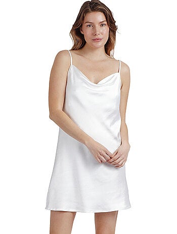 ADMAS CLASSIC Canotta da sposa con spalline in raso di lusso da donna