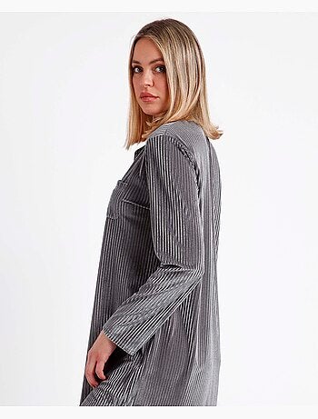 ADMAS CLASSIC Canotta elegante a righe a maniche lunghe per donna