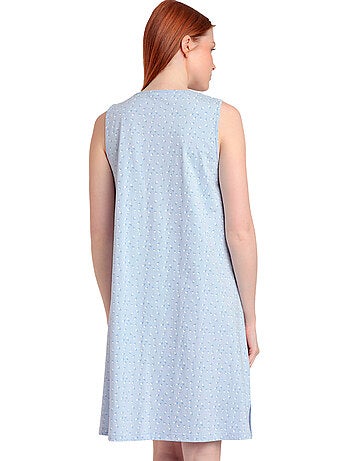 ADMAS CLASSIC Canotta senza maniche classica blu floreale da donna