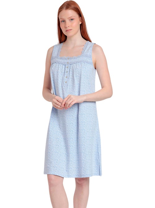 ADMAS CLASSIC Canotta senza maniche classica blu floreale da donna - Kiabi ADMAS CLASSIC Canotta senza maniche classica blu floreale da donna - Kiabi