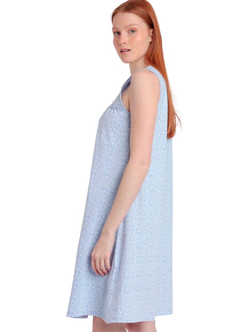 ADMAS CLASSIC Canotta senza maniche classica blu floreale da donna Blu - Kiabi