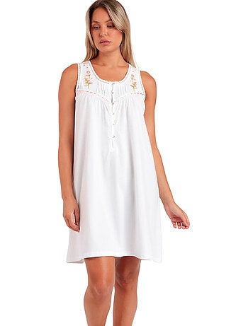 ADMAS CLASSIC Canotta senza maniche con ricamo a colori per donna
