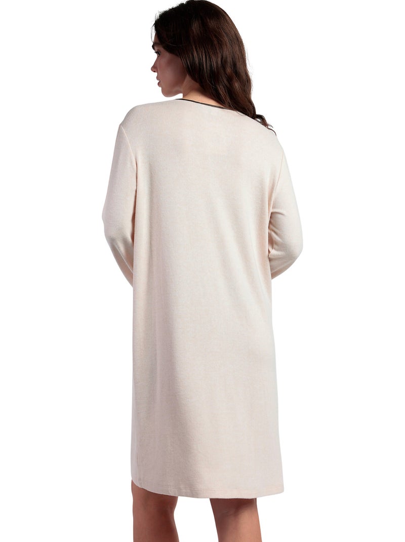 ADMAS CLASSIC Elegante canotta a maniche lunghe per donna At Home Beige - Kiabi