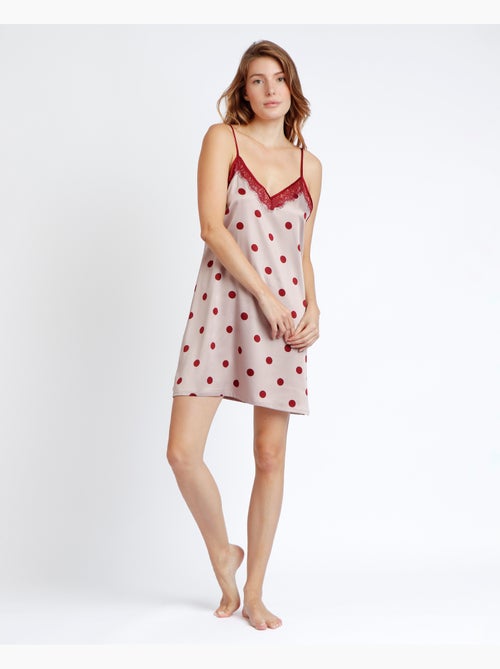 ADMAS CLASSIC Elegante canotta a pois con spalline per donna - Kiabi ADMAS CLASSIC Elegante canotta a pois con spalline per donna - Kiabi