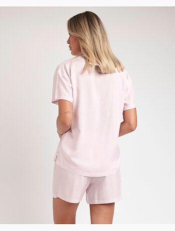 ADMAS CLASSIC Pigiama aperto a maniche corte classico Spiga da donna