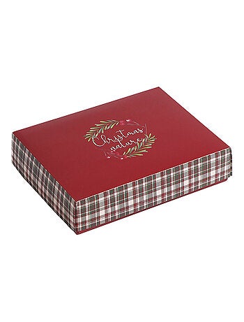 ADMAS CLASSIC Pigiama aperto a maniche lunghe classico natalizio da donna